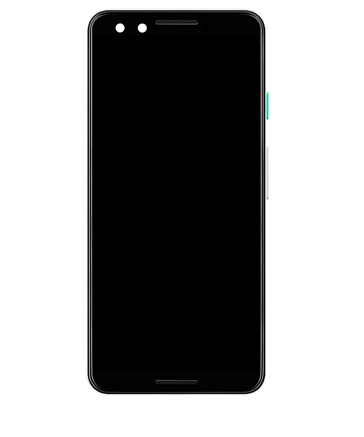 OLED Assembly With Frame For Google Pixel 3 (Refurbished) (Clearly White) - repair component alternate view