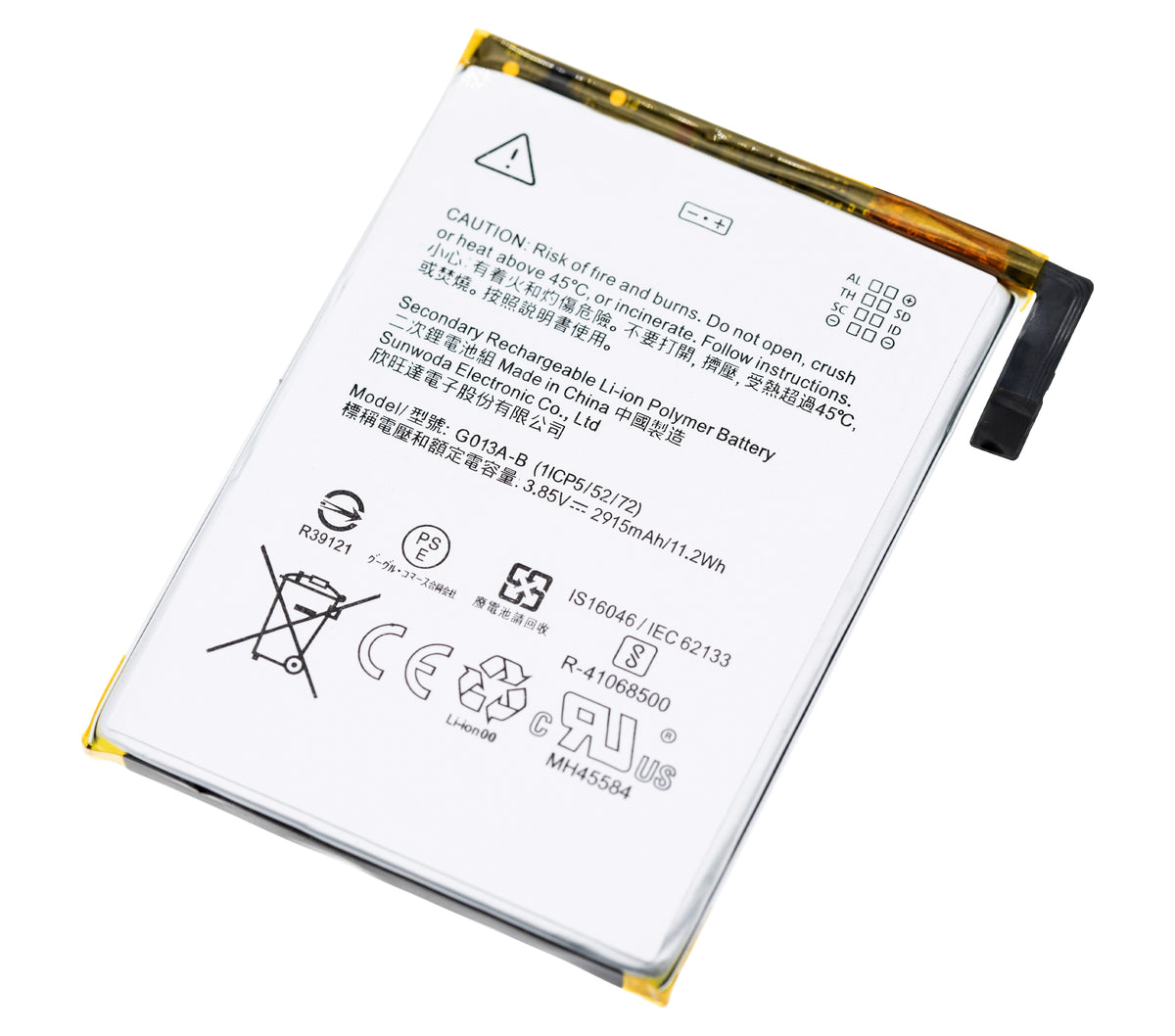 Replacement Battery For Google Pixel 3 (G013A-B) - phone repair part close-up