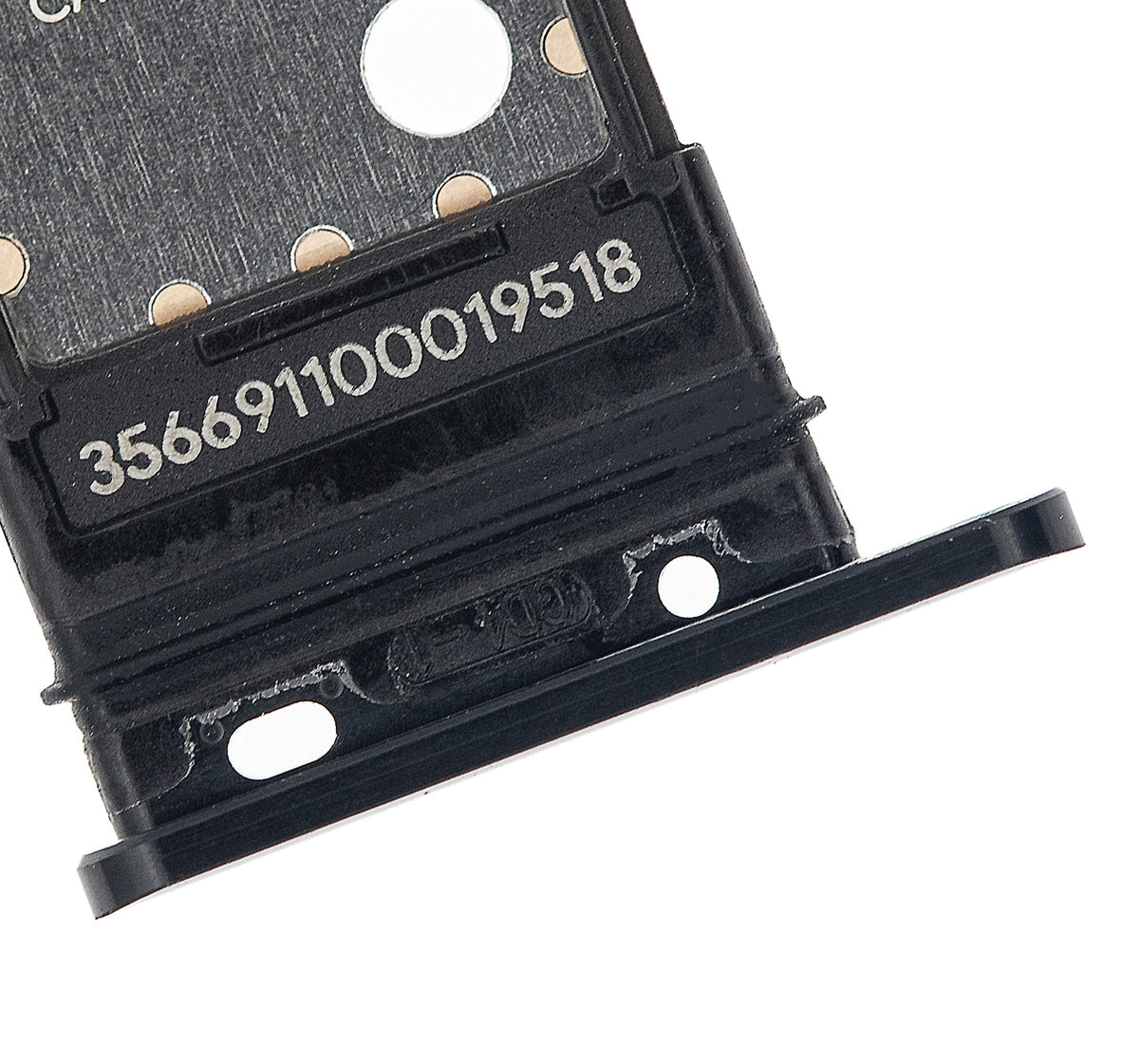 Sim Card Tray For Google Pixel 3 (Just Black) - repair component alternate view