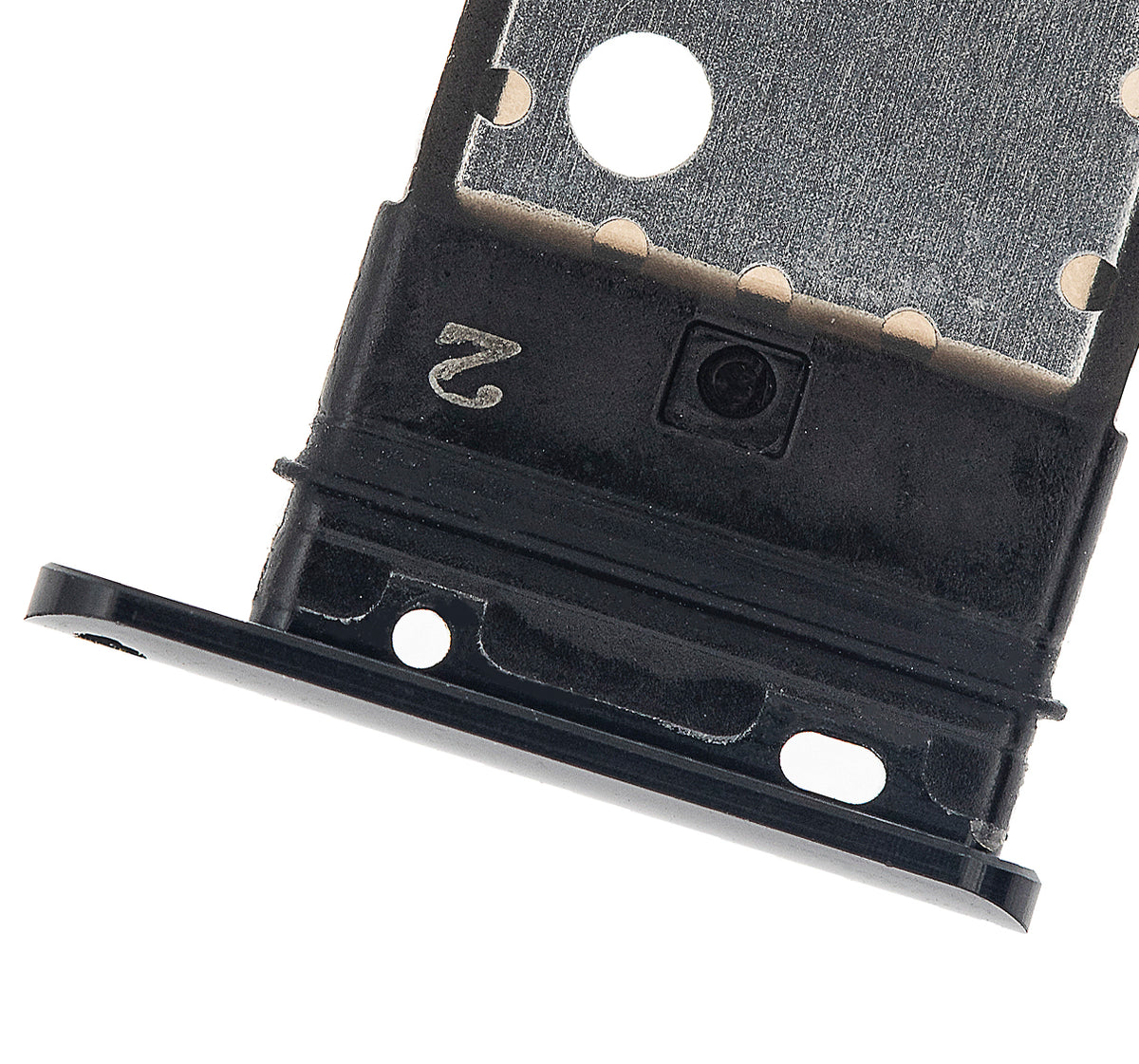 Sim Card Tray For Google Pixel 3 (Just Black) - replacement component detail view