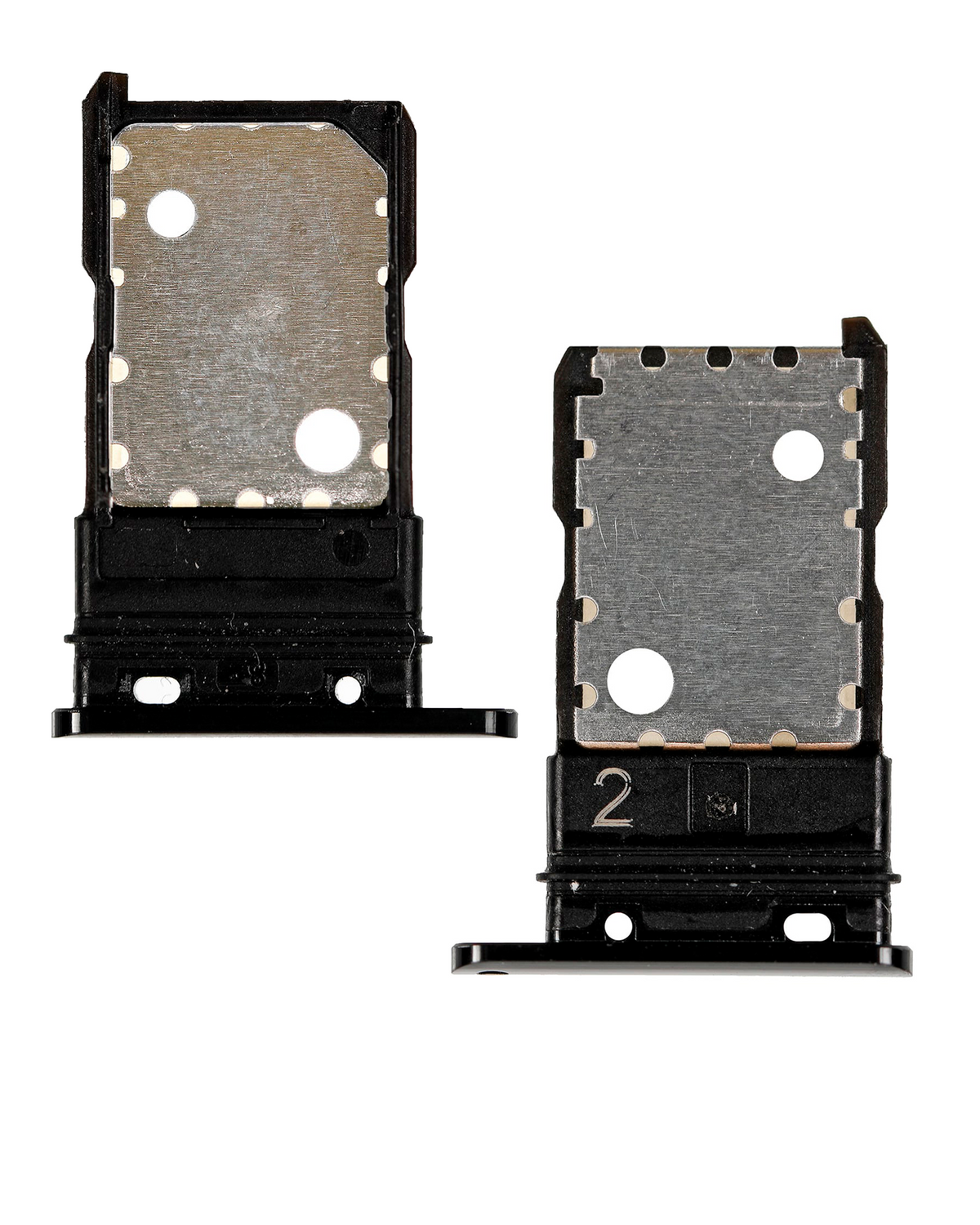 Sim Card Tray For Google Pixel 3 (Just Black) - replacement part additional angle