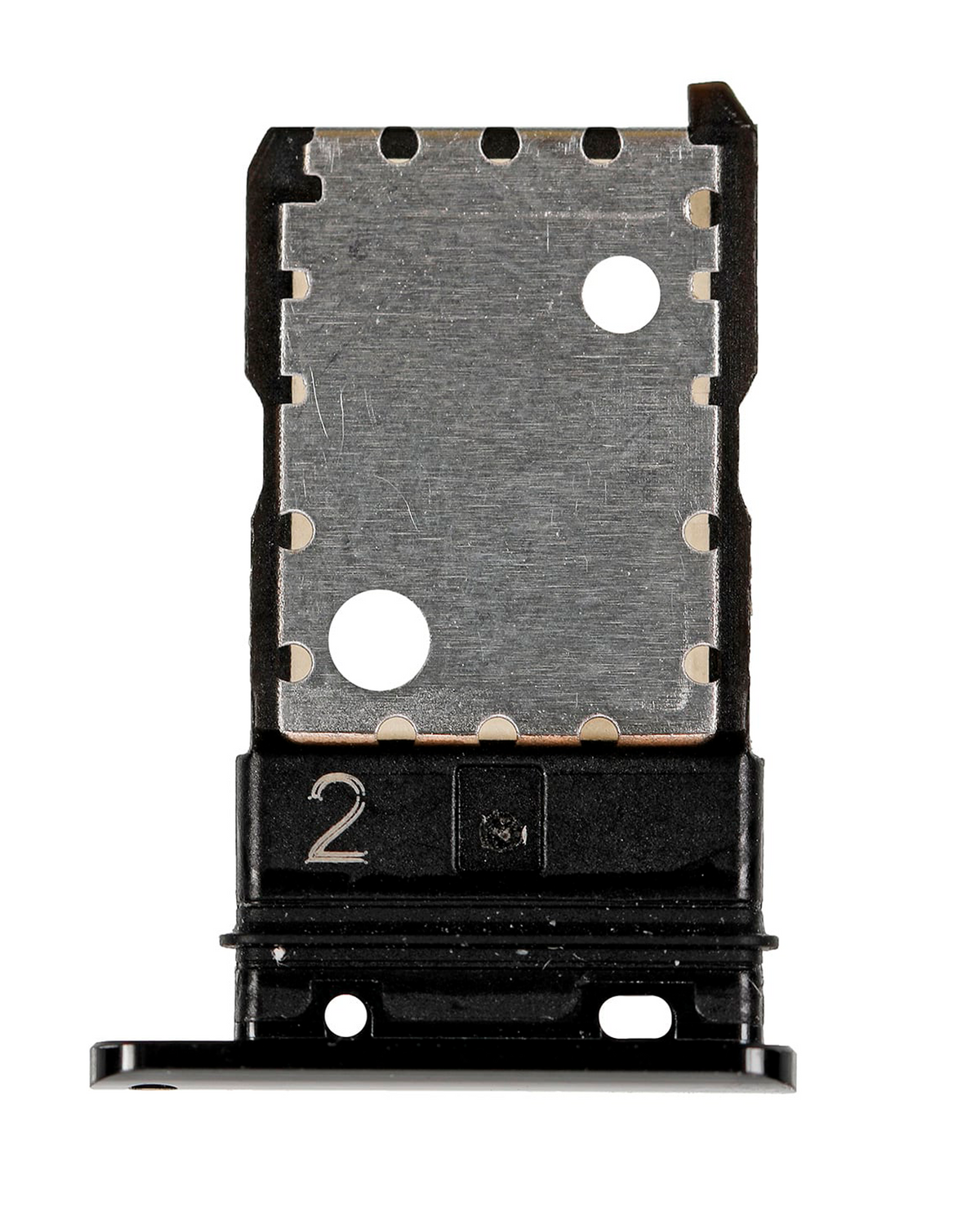 Sim Card Tray For Google Pixel 3 (Just Black) - phone repair part close-up