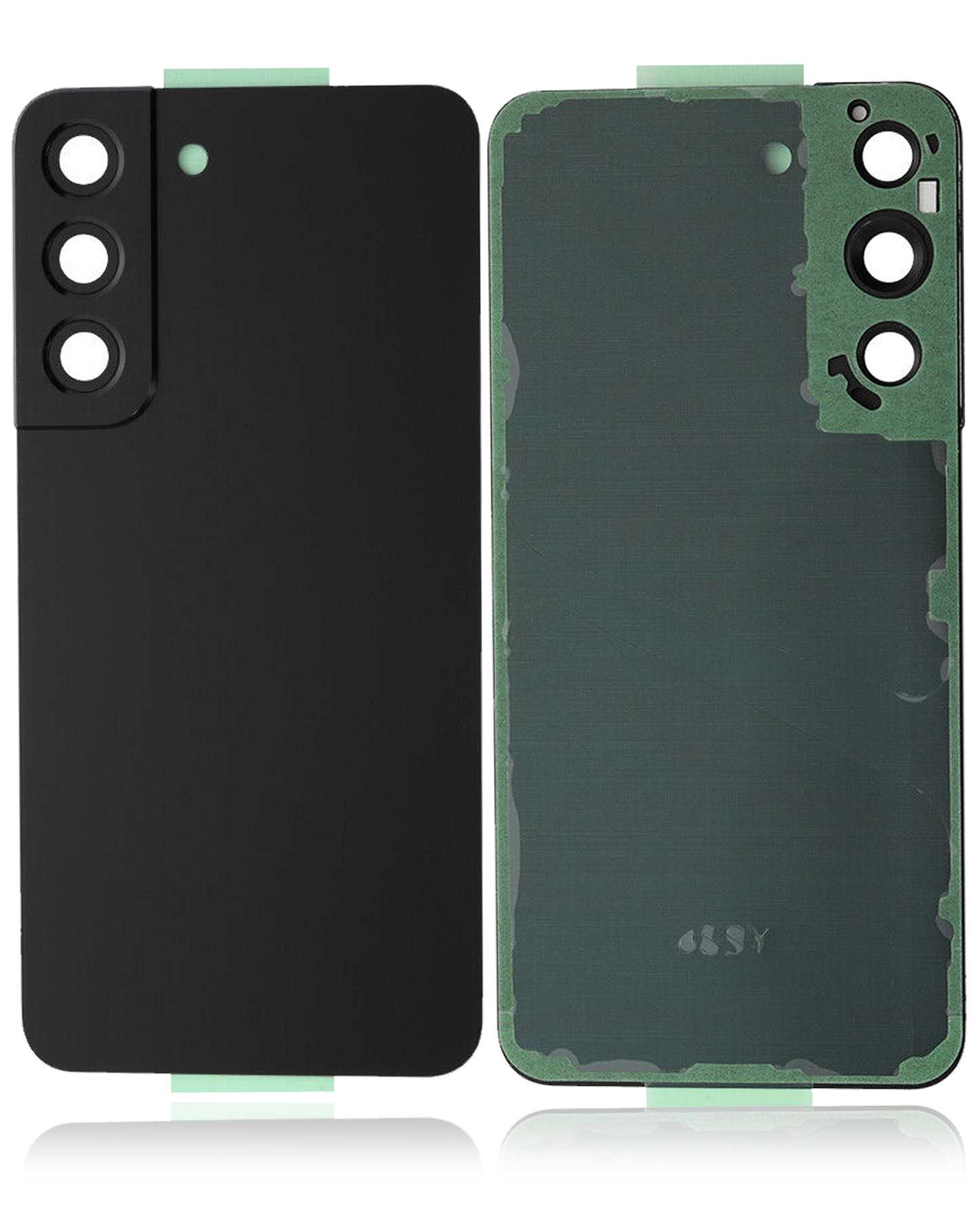 Back Cover Glass With Camera Lens Samsung Galaxy S22 5G (Service Pack) (Phantom Black)