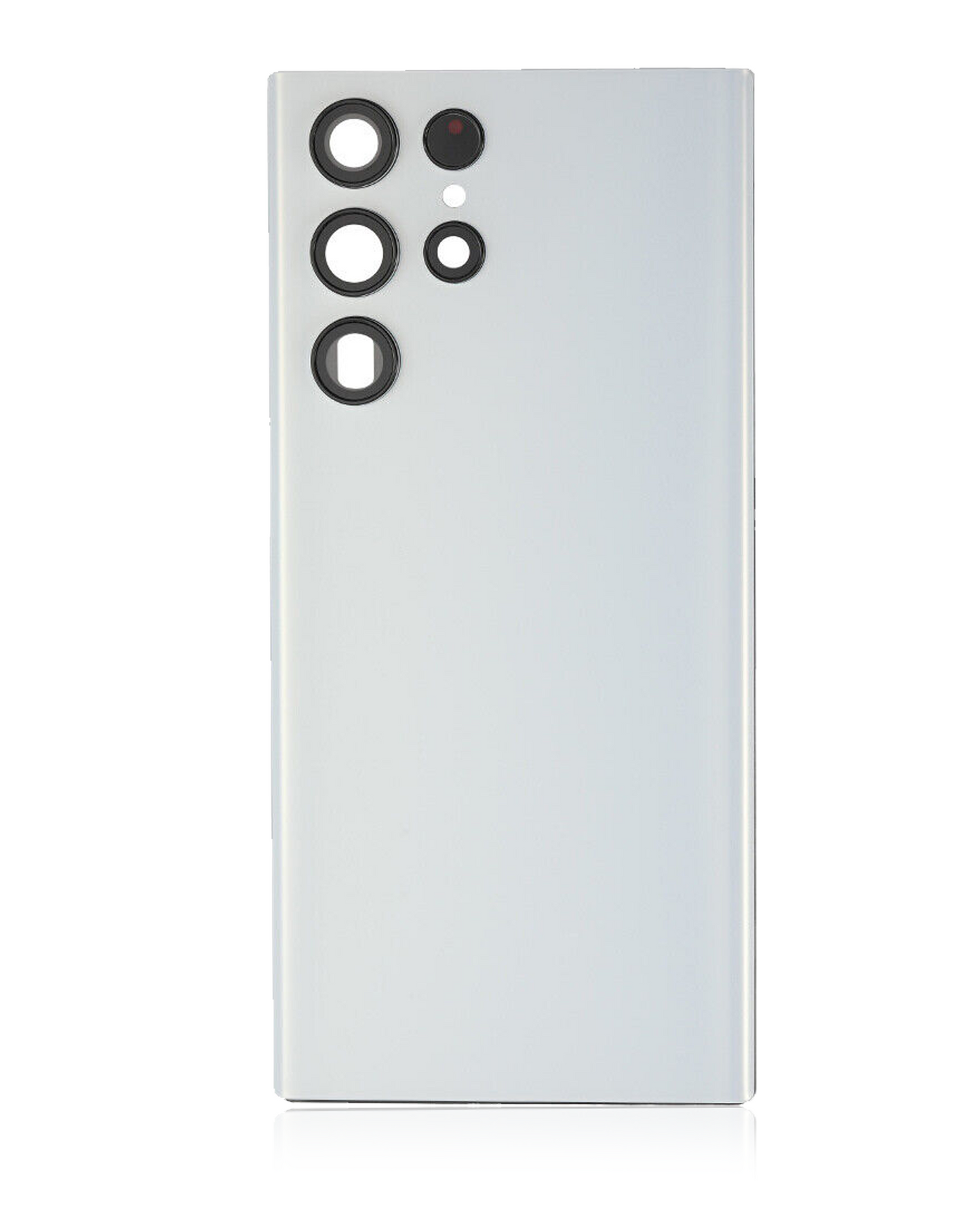 Back Cover Glass With Camera Lens For Samsung Galaxy S22 Ultra (Service Pack) (White)