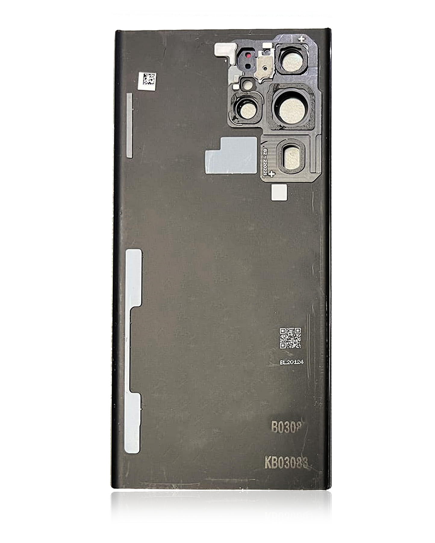 Back Cover Glass With Camera Lens For Samsung Galaxy S22 Ultra (Service Pack) (White)