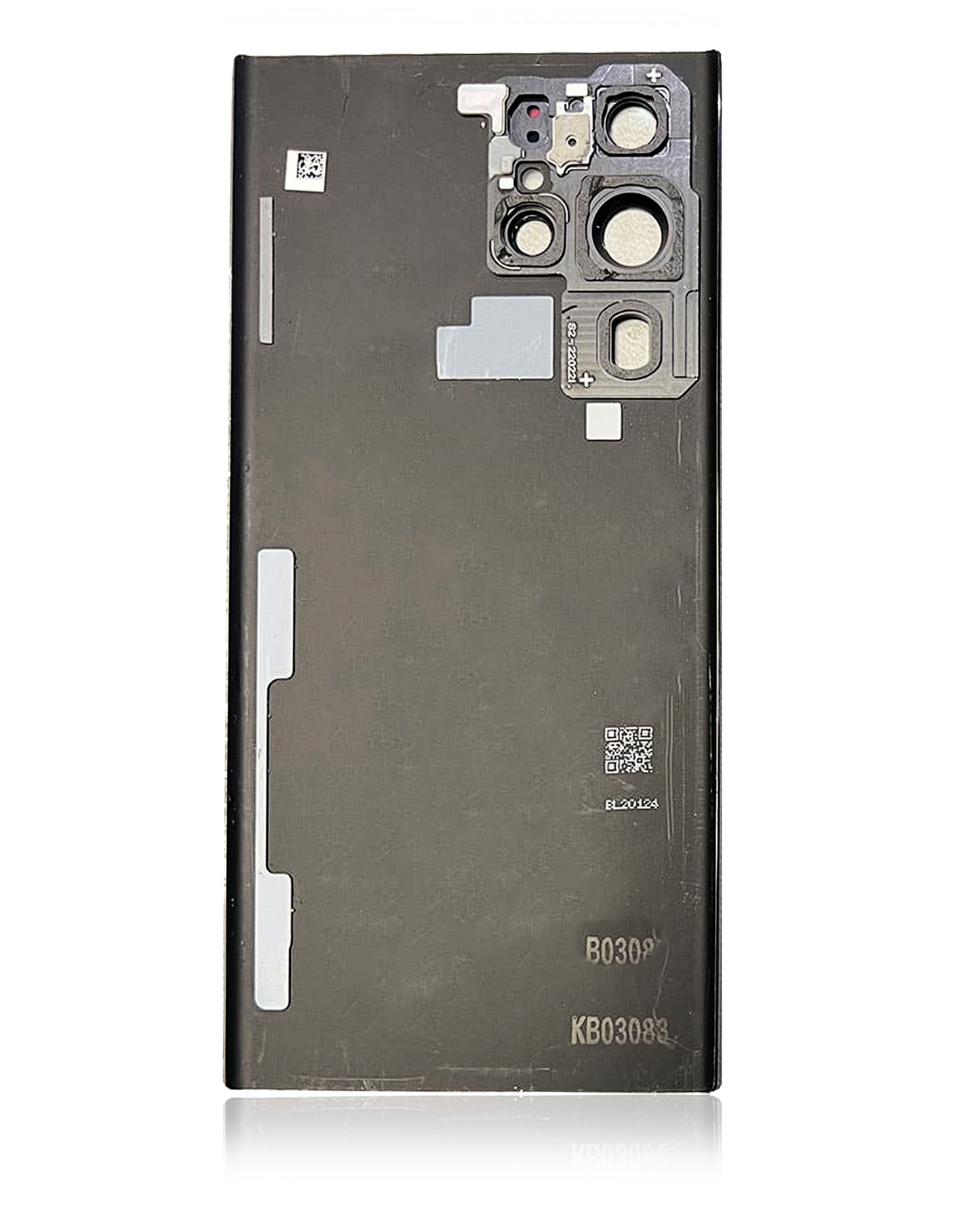 Back Cover Glass With Camera Lens For Samsung Galaxy S22 Ultra (Service Pack) (Phantom Black)