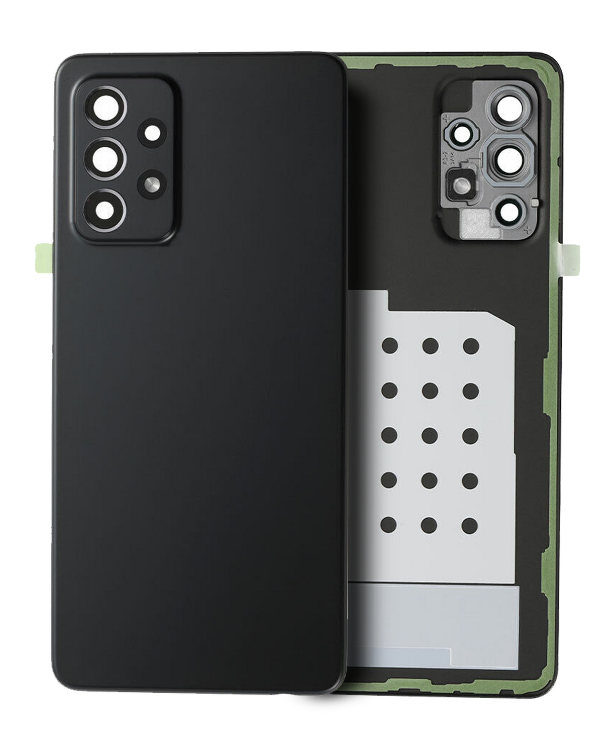 Back Cover Glass With Camera Lens For Samsung Galaxy A52 5G (A526 / 2021) (Service Pack) (Awesome Black) - product image 1