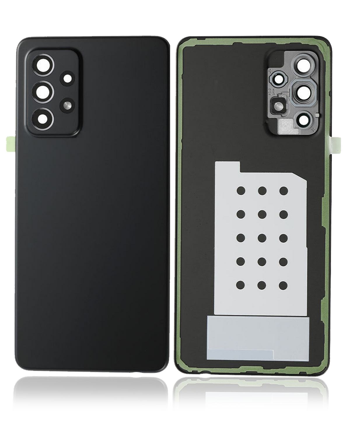 Back Cover Glass With Camera Lens For Samsung Galaxy A52 5G (A526 / 2021) (Service Pack) (Awesome Black) - product image 2
