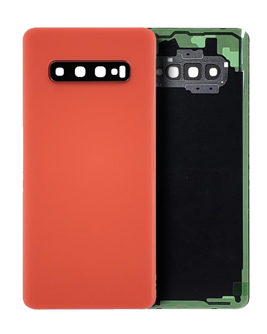 Back cover Glass With Camera Lens For Samsung Galaxy S10 Plus (Service Pack) (Flamingo Pink)
