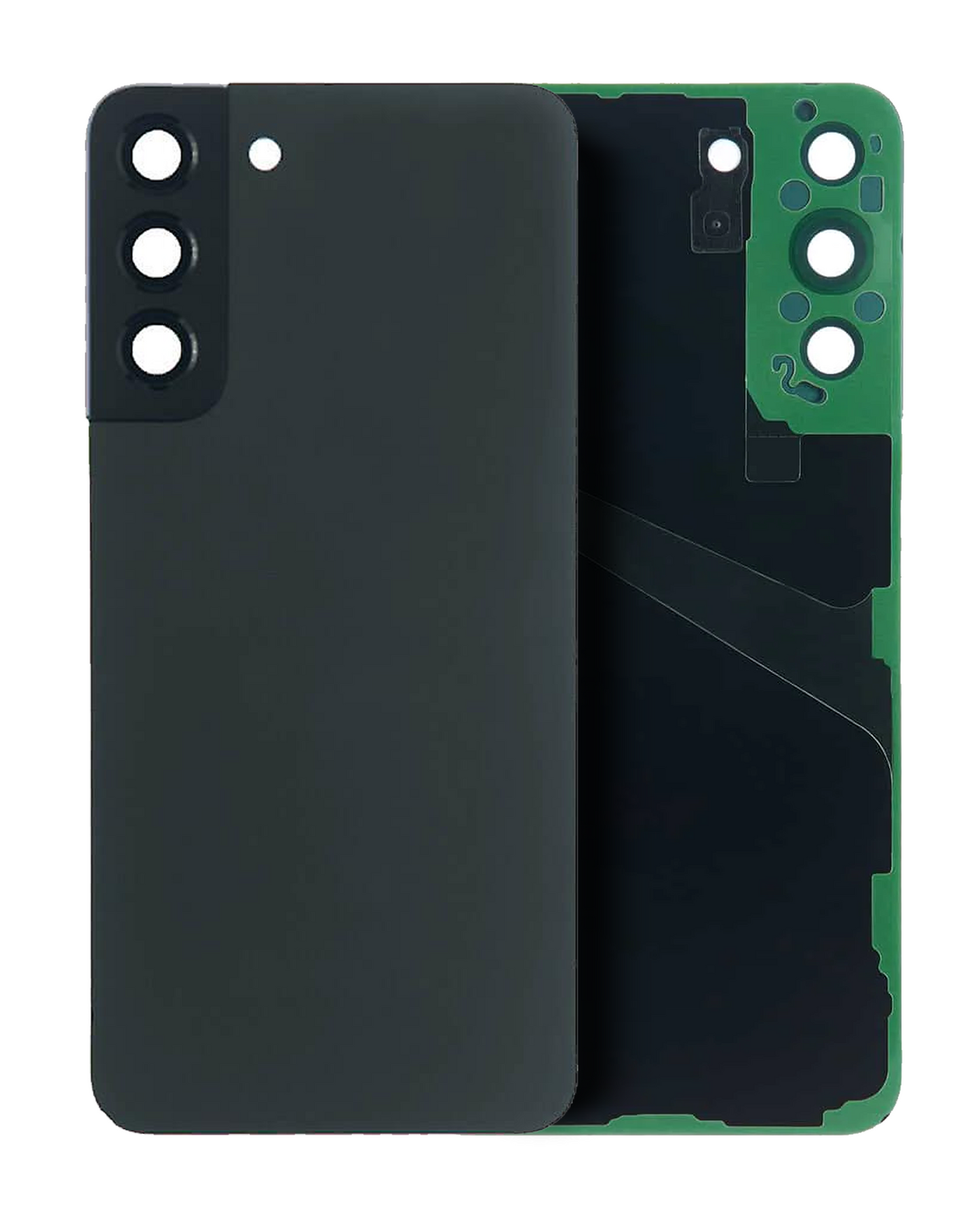 Back Cover Glass With Camera Lens Samsung Galaxy S22 Plus (Service Pack) (Phantom Black)