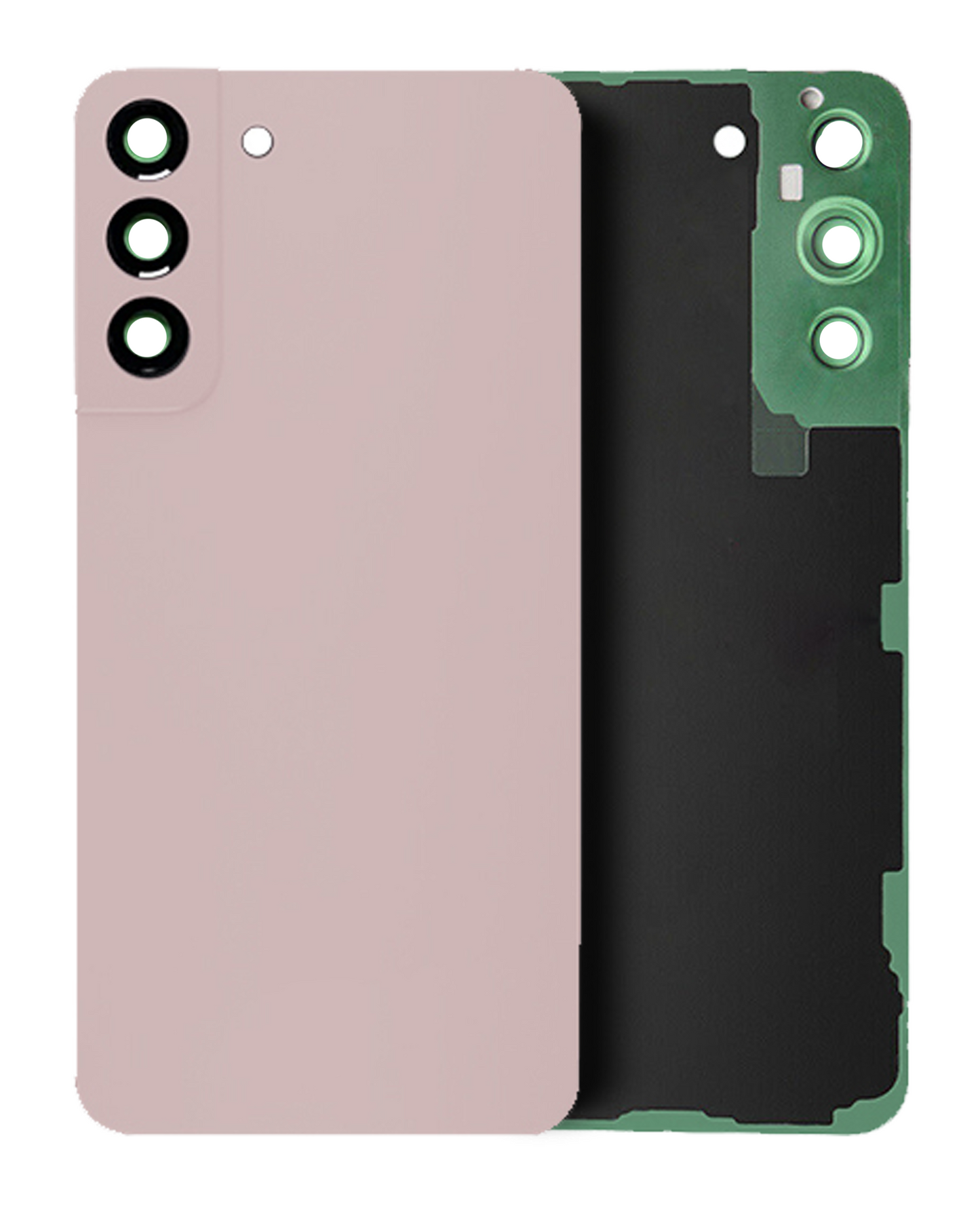 Back Cover Glass With Camera Lens Samsung Galaxy S22 Plus (Service Pack) (Pink Gold)