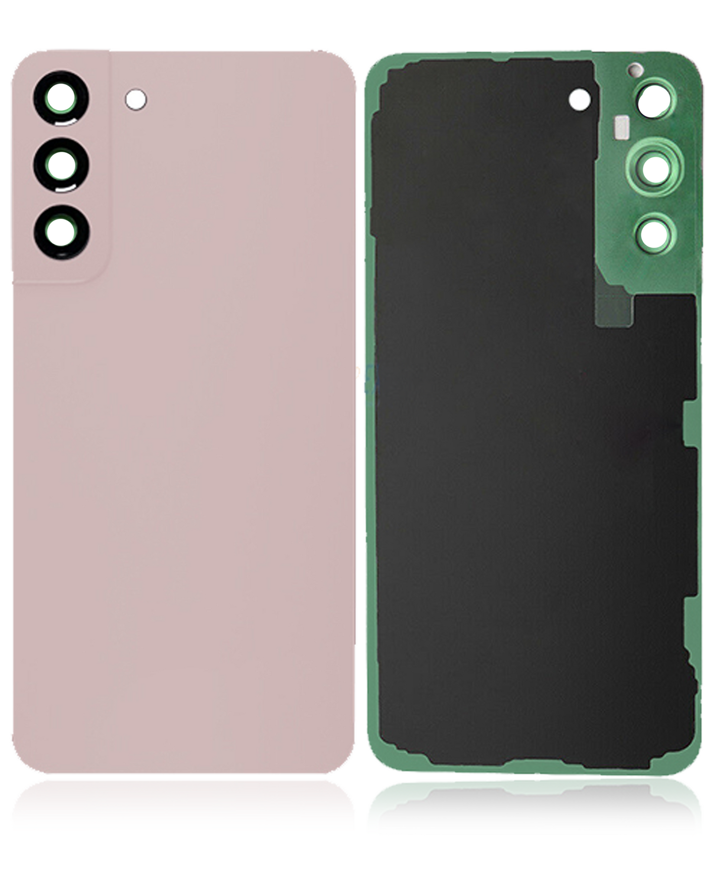 Back Cover Glass With Camera Lens Samsung Galaxy S22 Plus (Service Pack) (Pink Gold)