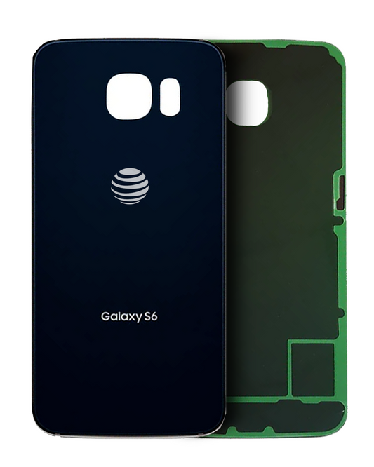 Back Cover Glass For Samsung Galaxy S6 ( AT&T Logo) (Used OEM Pull: Grade A) (Black Sapphire)