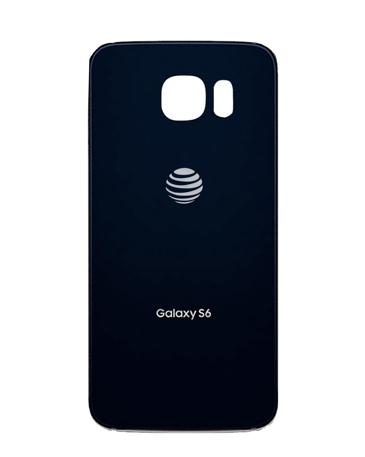Back Cover Glass For Samsung Galaxy S6 ( AT&T Logo) (Used OEM Pull: Grade A) (Black Sapphire)