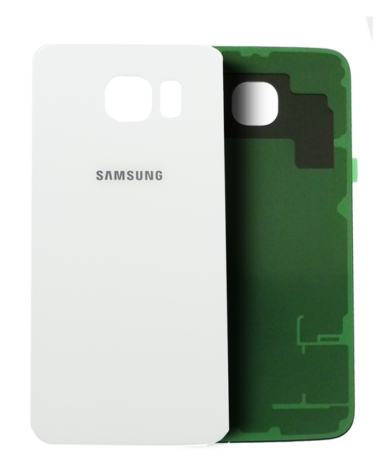 Back Cover Glass For Samsung Galaxy S6 ( AT&T Logo) (Used OEM Pull: Grade A) (White Pearl)