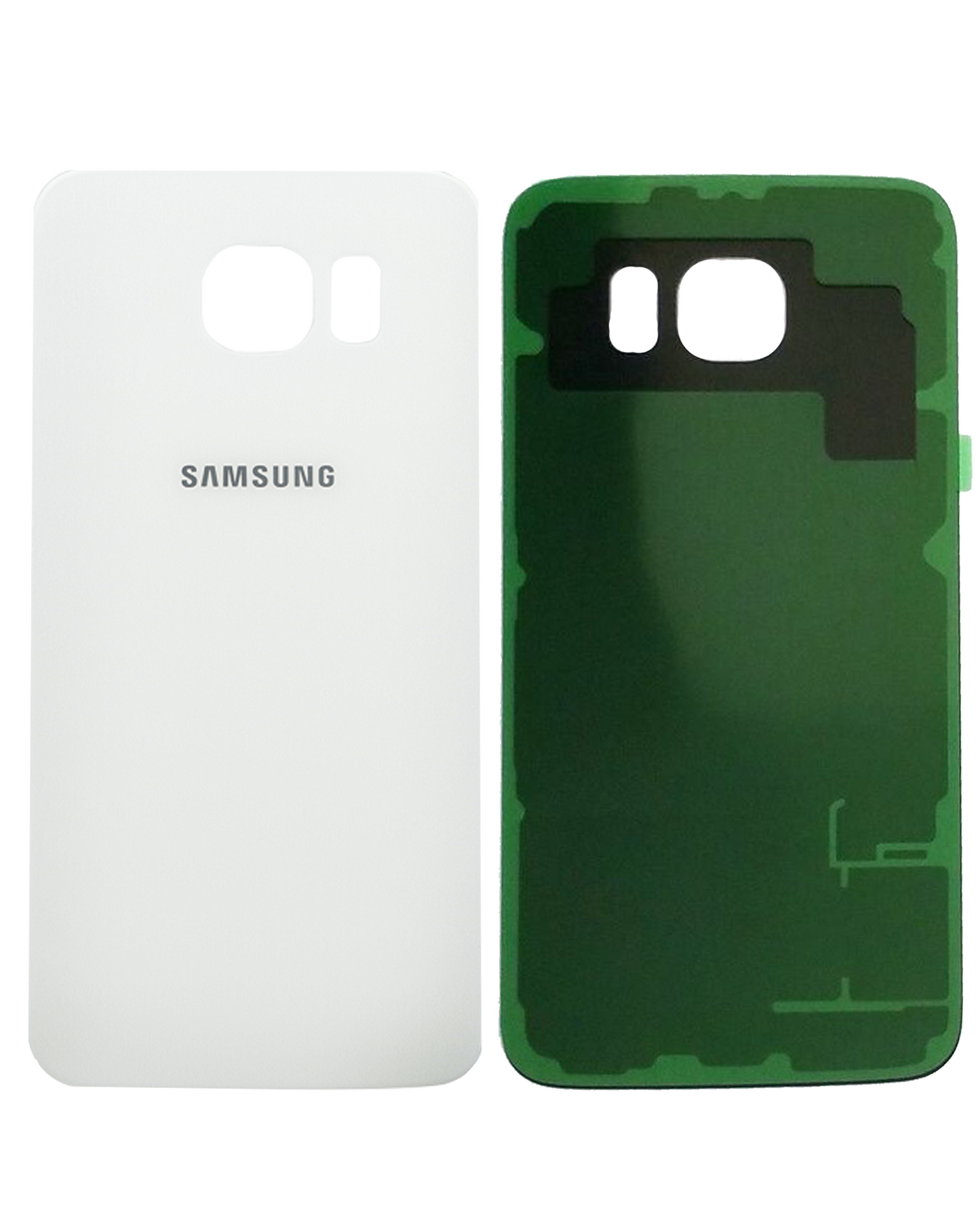 Back Cover Glass For Samsung Galaxy S6 ( AT&T Logo) (Used OEM Pull: Grade A) (White Pearl)