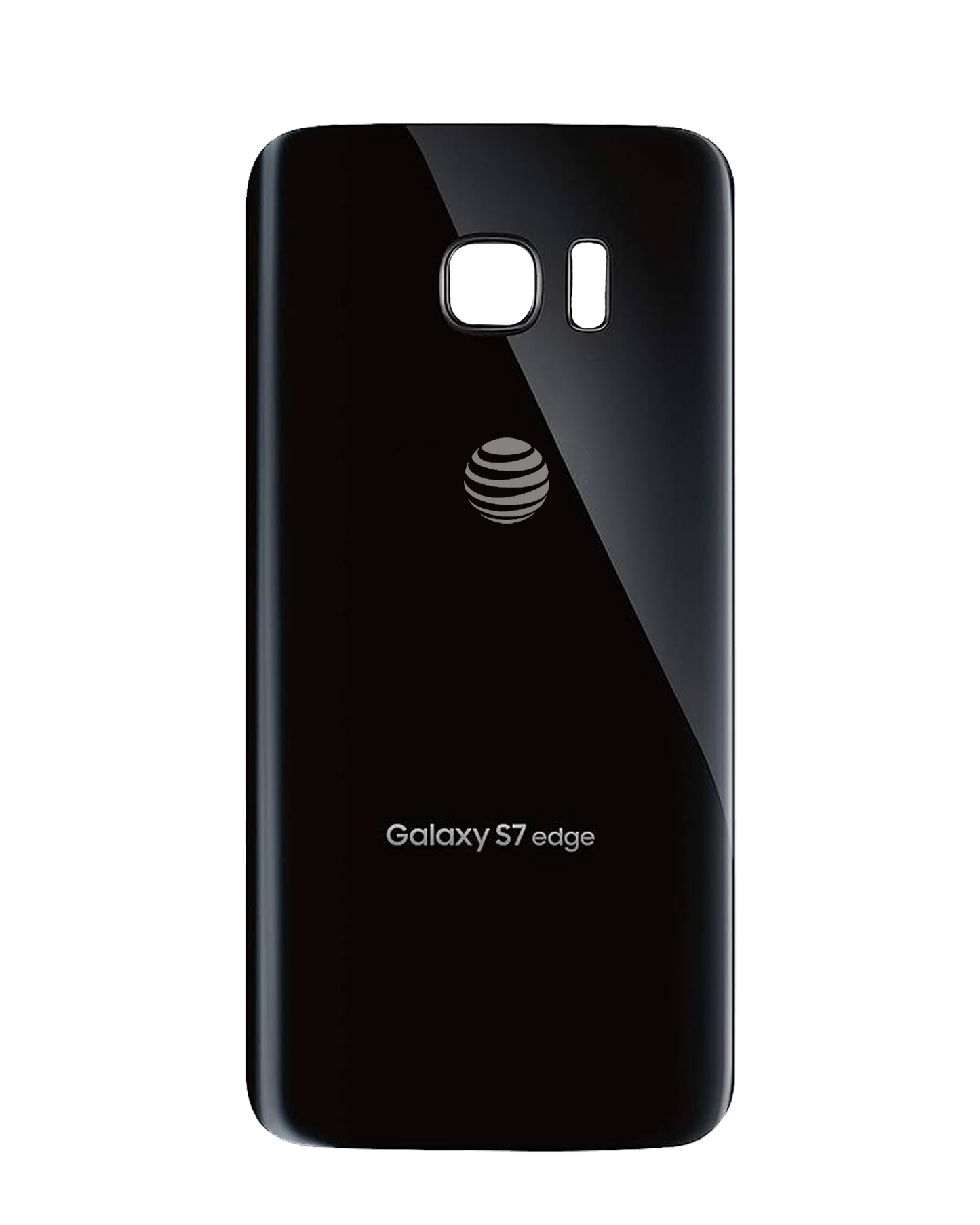 Back Cover Glass For Samsung Galaxy S7 Edge (Used OEM Pull: Grade A) (Black Onyx)