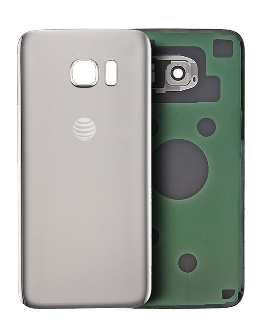 Back Cover Glass For Samsung Galaxy S7 Edge (Used OEM Pull: Grade A) (Gold Platinum)