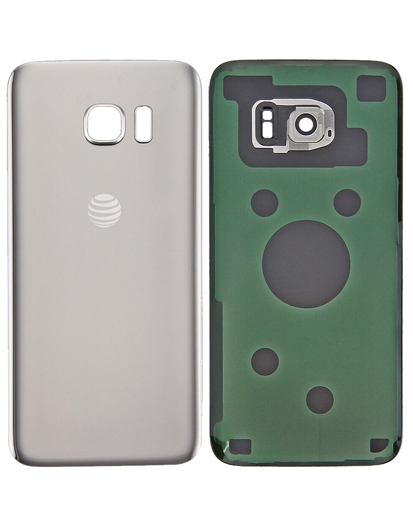 Back Cover Glass For Samsung Galaxy S7 Edge (Used OEM Pull: Grade A) (Gold Platinum)