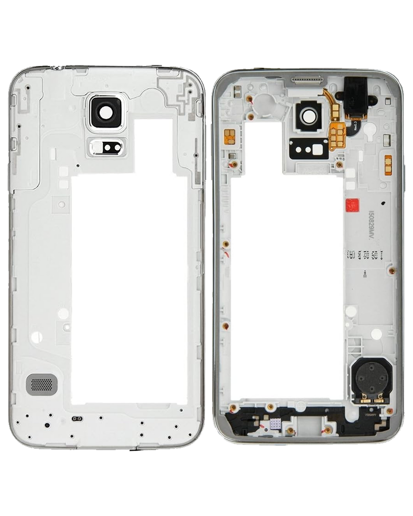 Mid-Frame Housing For Samsung Galaxy S5 (Service Pack) (Silver / Black)