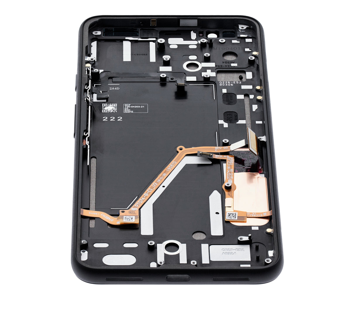 OLED Assembly With Frame For Google Pixel 4 XL (Refurbished) (Gray Power Button) - phone repair part close-up