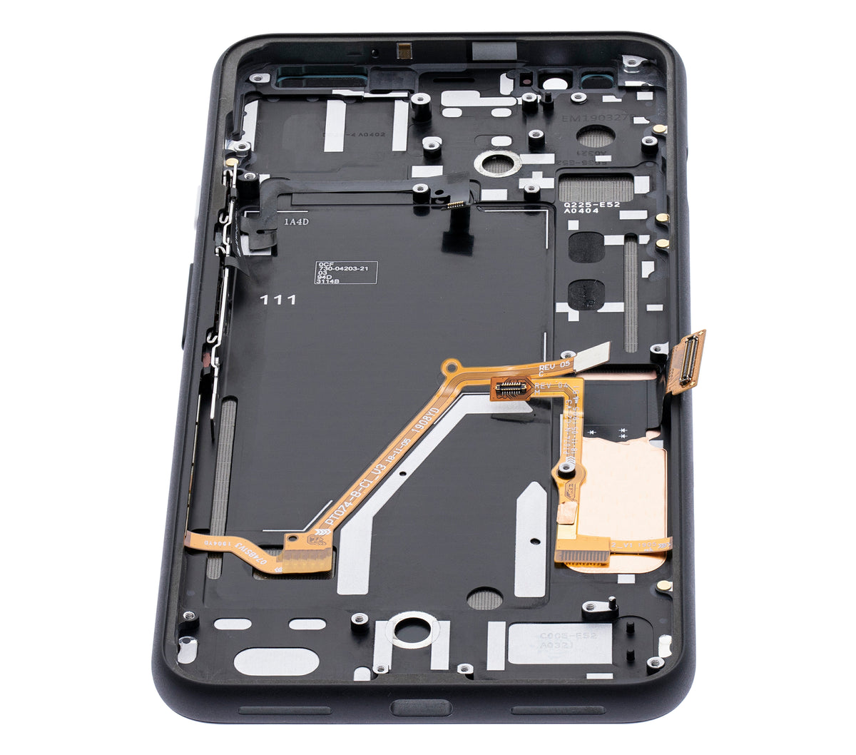 OLED Assembly With Frame For Google Pixel 4 XL (Refurbished) (Clearly White Power Button) - replacement component detail view