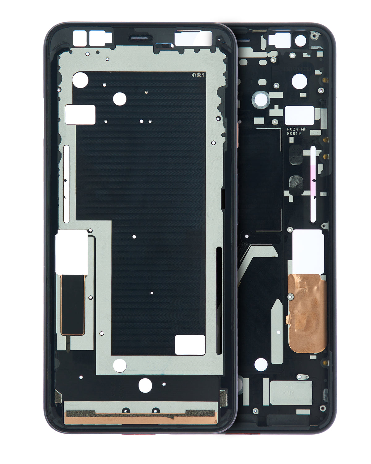 Mid-Frame Housing For Google Pixel 4XL (Pink Power Button) - replacement part product view