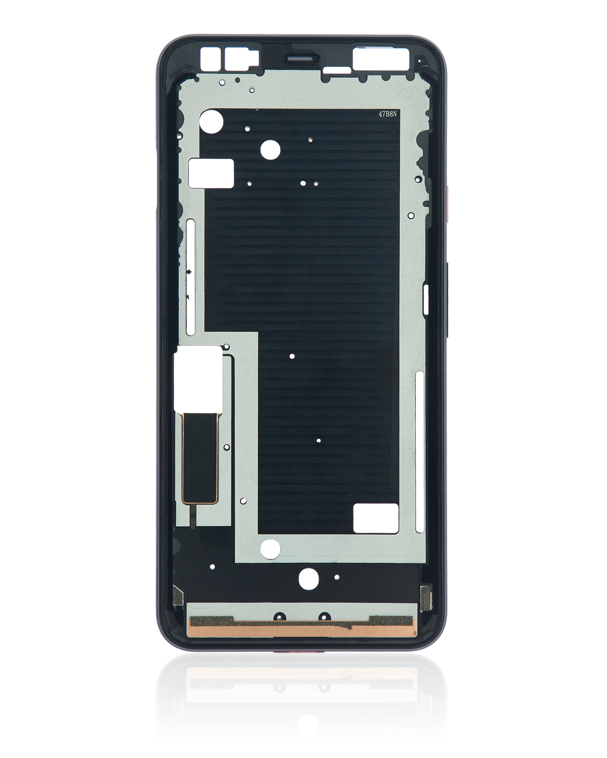 Mid-Frame Housing For Google Pixel 4XL (Pink Power Button) - phone repair component product image