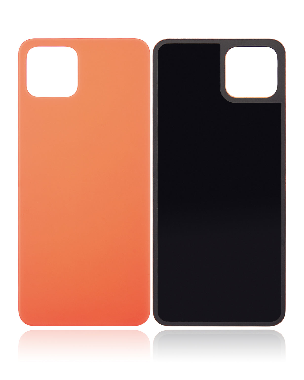 Back cover Glass For Google Pixel 4 (Oh So Orange) - repair component detailed angle
