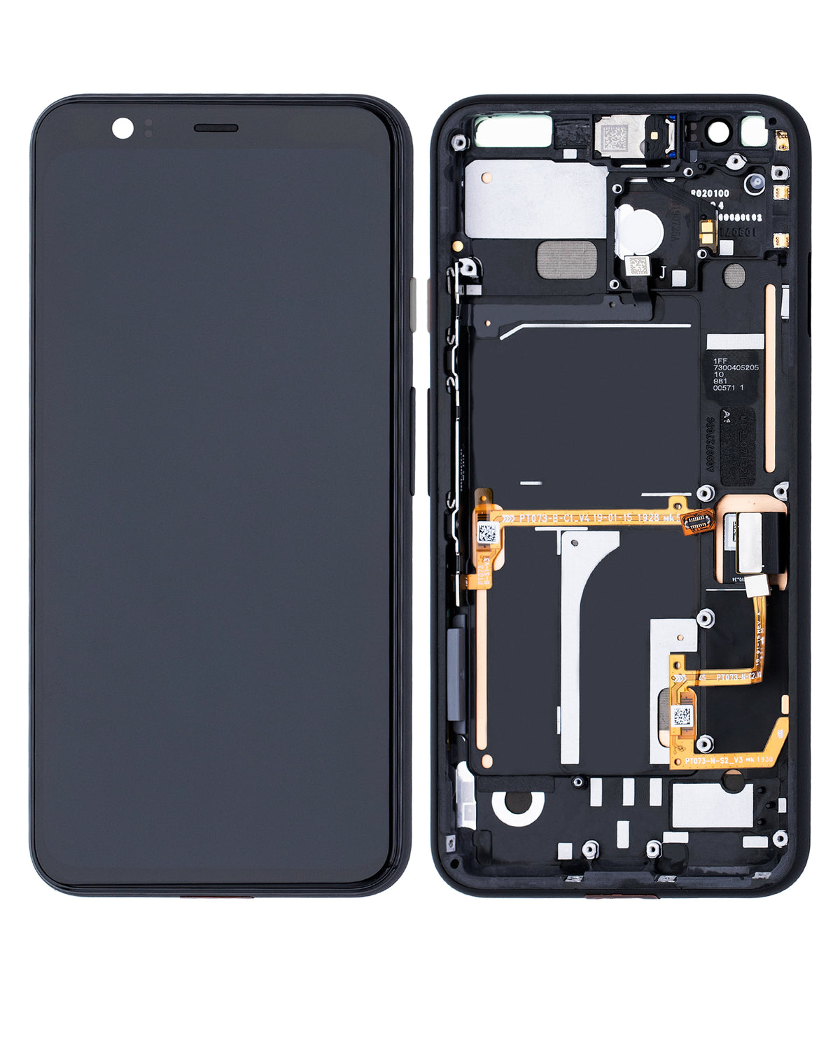 OLED Assembly With Frame For Google Pixel 4 (Refurbished) (Just Black Power Button) - replacement part secondary detail