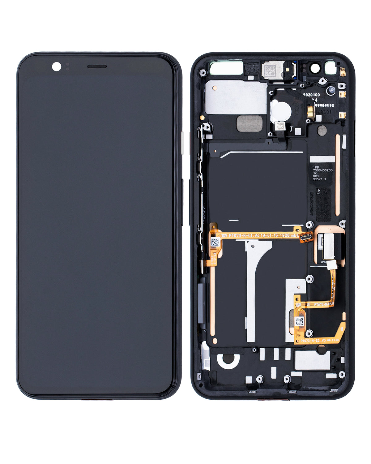 OLED Assembly With Frame For Google Pixel 4 (Refurbished) (Clearly White Power Button) - replacement part secondary detail