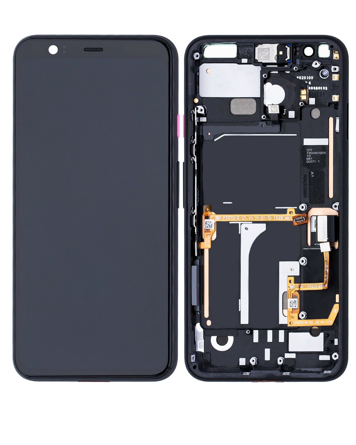 OLED Assembly With Frame For Google Pixel 4 (Refurbished) (Pink Power Button) - replacement part secondary detail