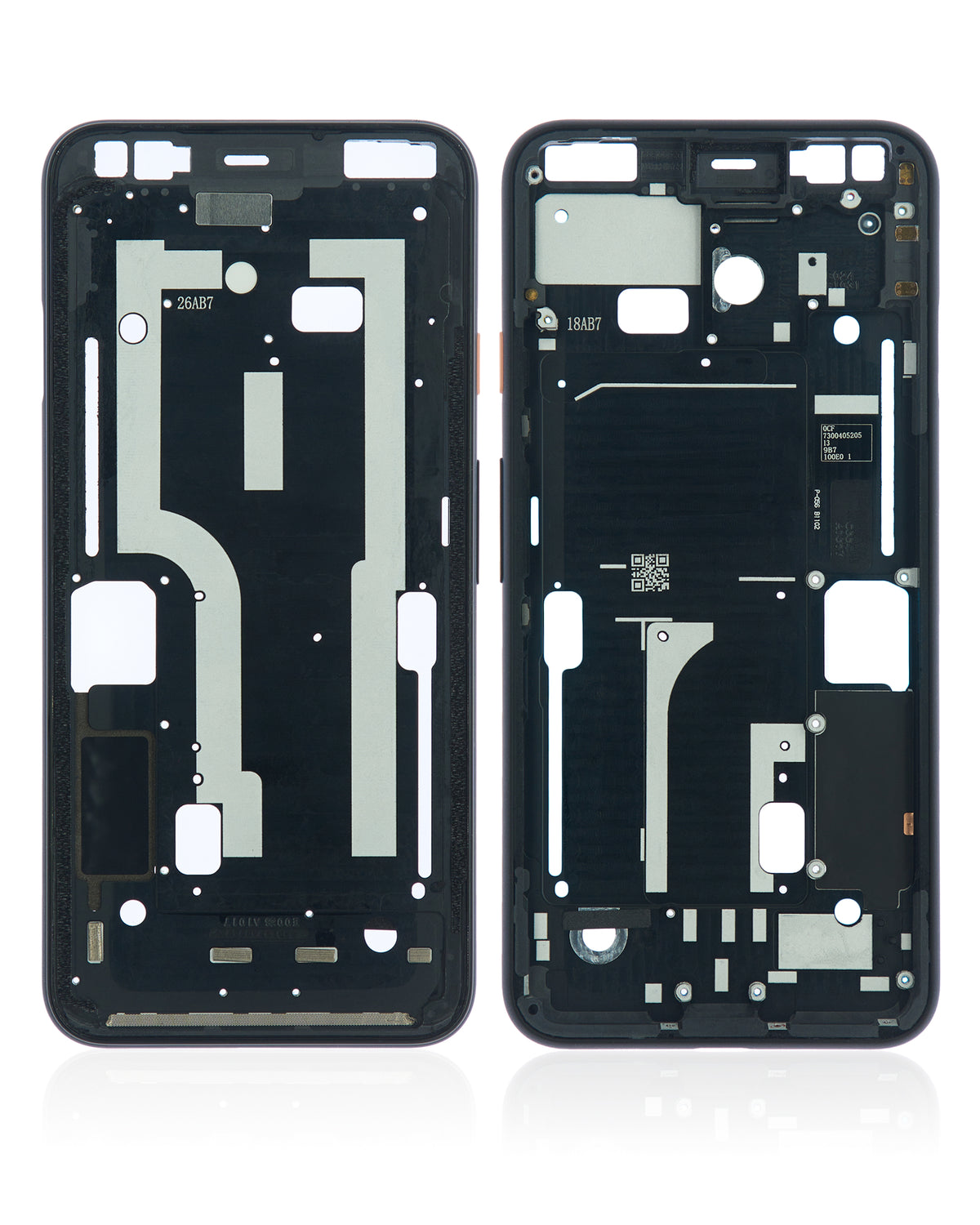 Mid-Frame Housing For Google Pixel 4 (Pink Power Button) - replacement part secondary detail