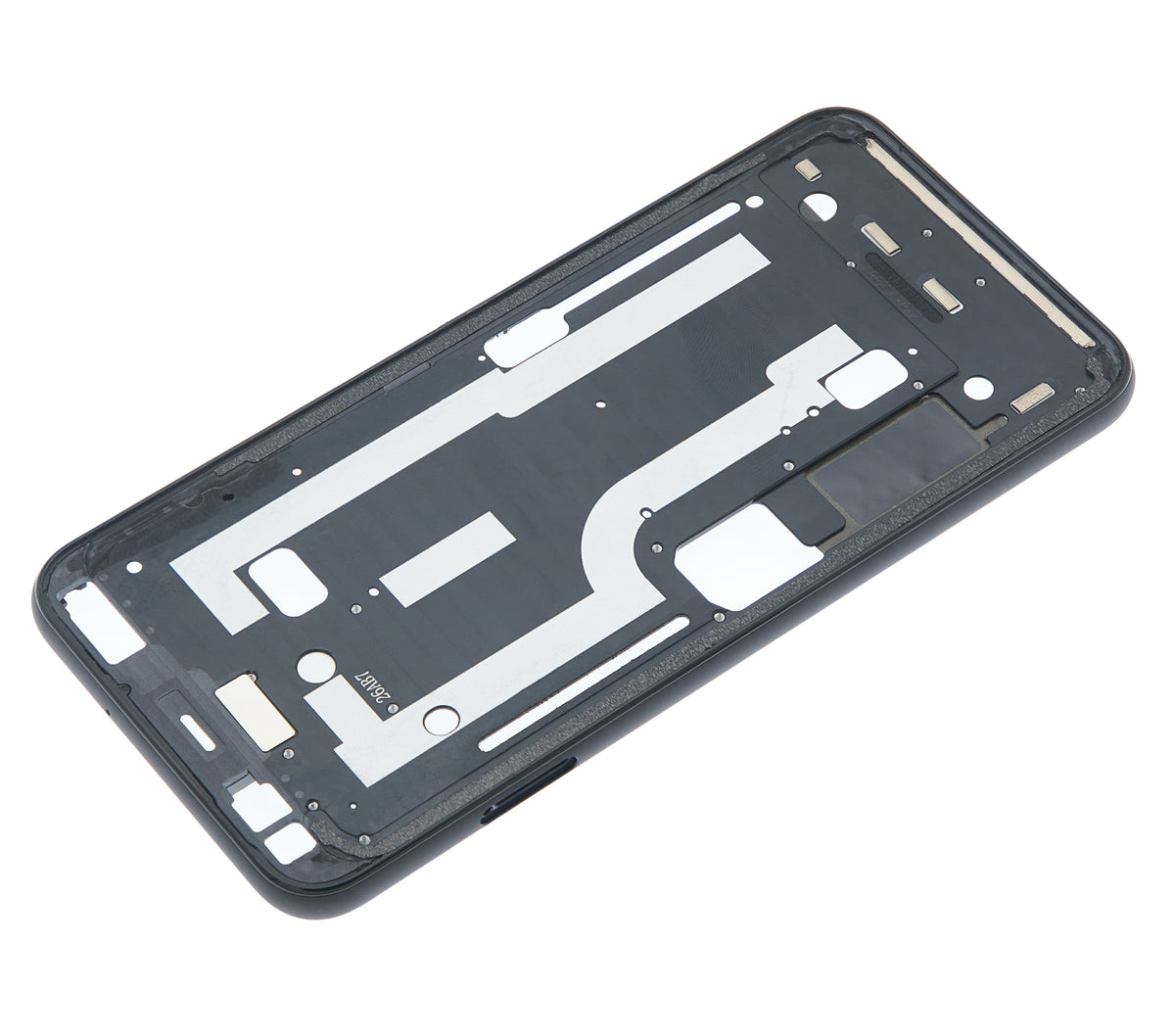 Mid-Frame Housing For Google Pixel 4 (Pink Power Button) - replacement component detail view