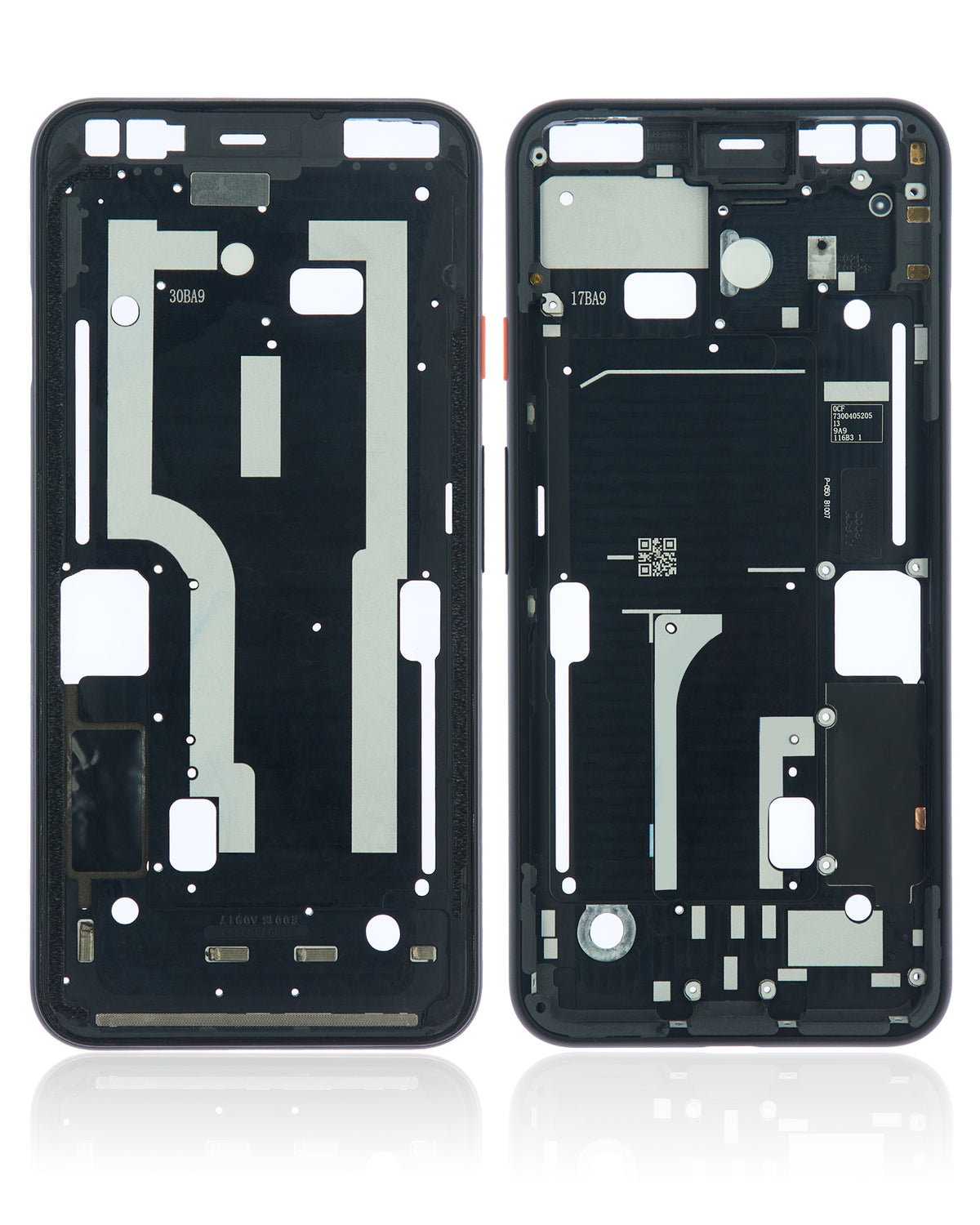 Mid-Frame Housing For Google Pixel 4 (Oh So Orange Power Button) - replacement part secondary detail
