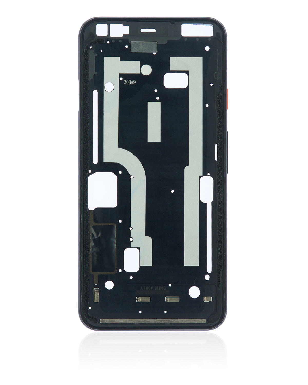 Mid-Frame Housing For Google Pixel 4 (Oh So Orange Power Button) - phone repair component product image
