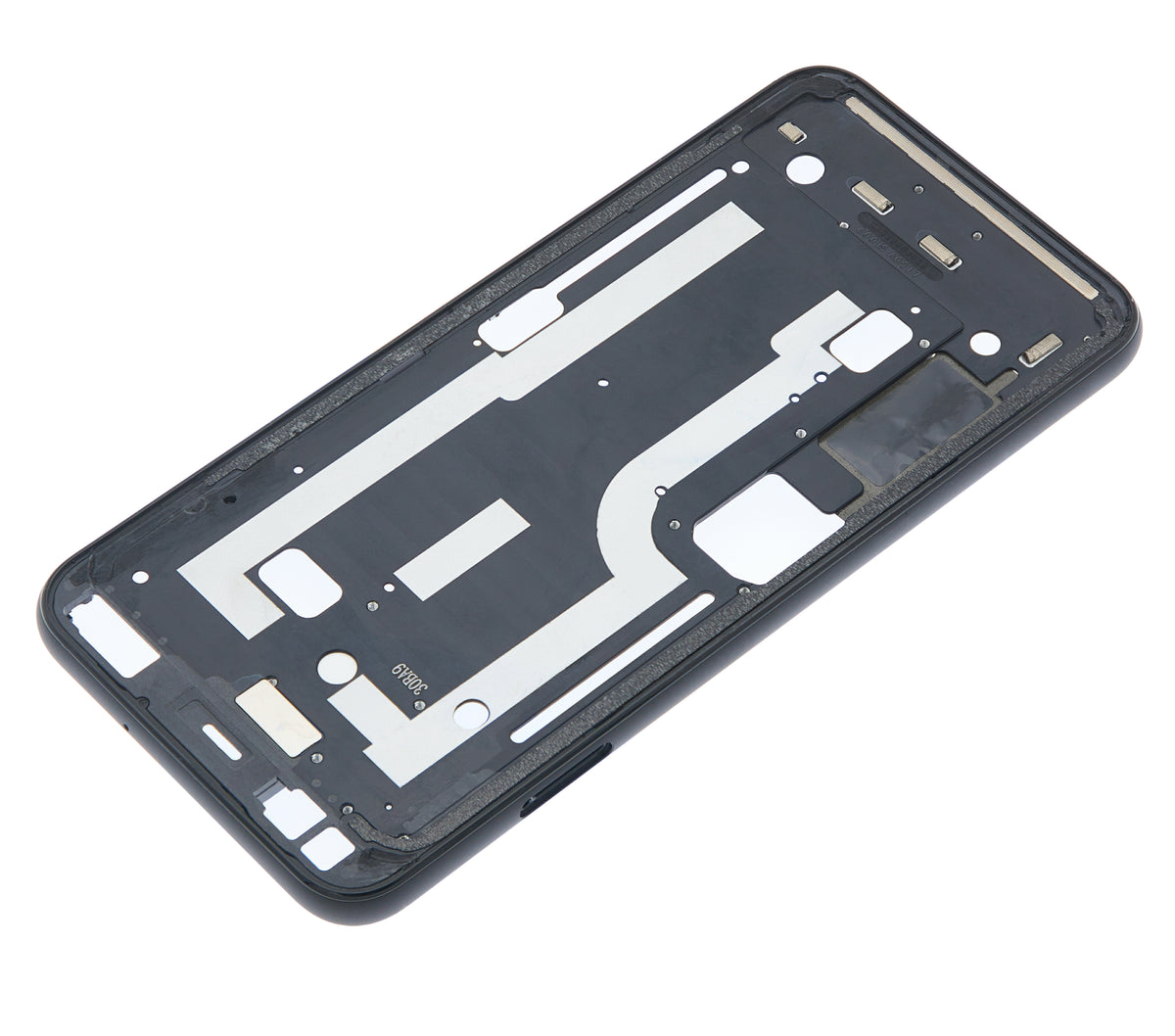 Mid-Frame Housing For Google Pixel 4 (Oh So Orange Power Button) - replacement component detail view