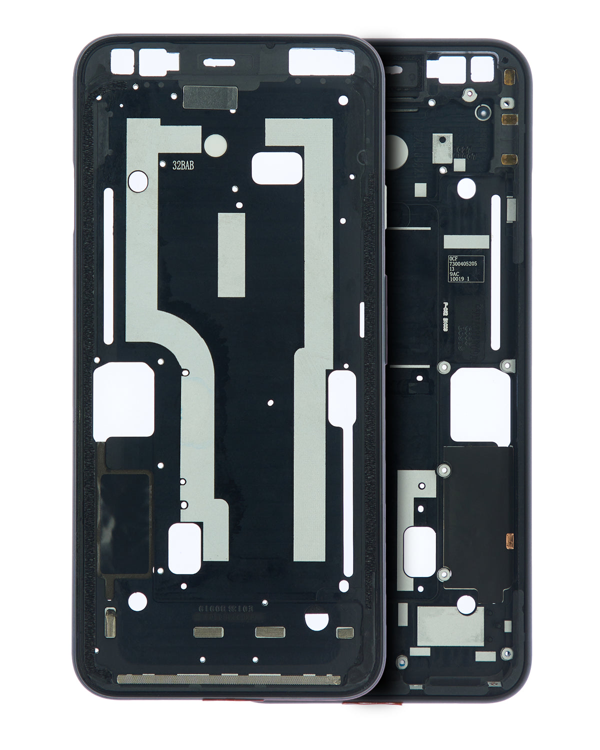 Mid-Frame Housing For Google Pixel 4 (Clearly White Power Button) - replacement part product view