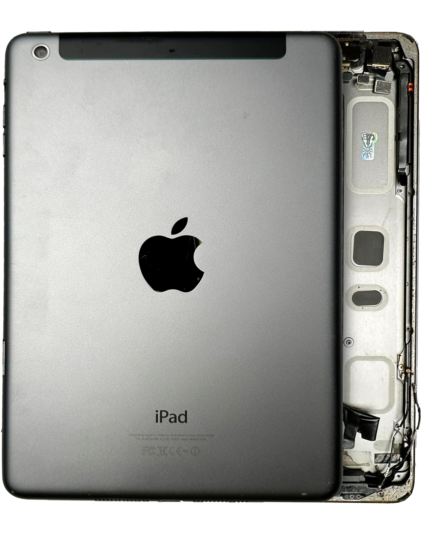 Back Housing W/ Small Components Pre-Installed For iPad Mini 4 (WIFI cellular) (Used OEM Pull: Grade C) (Space Gray)