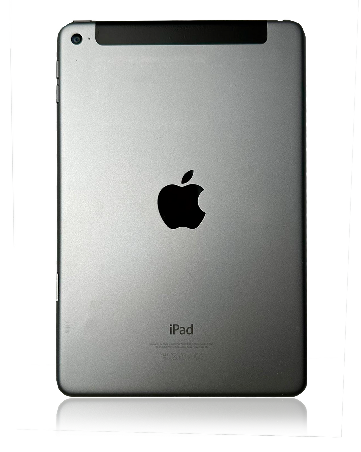 Back Housing W/ Small Components Pre-Installed For iPad Mini 4 (WIFI cellular) (Used OEM Pull: Grade C) (Space Gray)