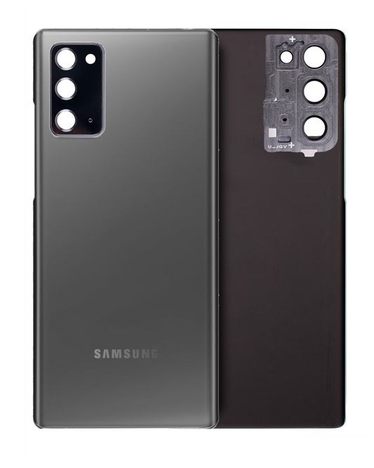 Back Cover Glass With Camera Lens For Samsung Galaxy Note 20 5G (Service Pack) (Mystic Gray)