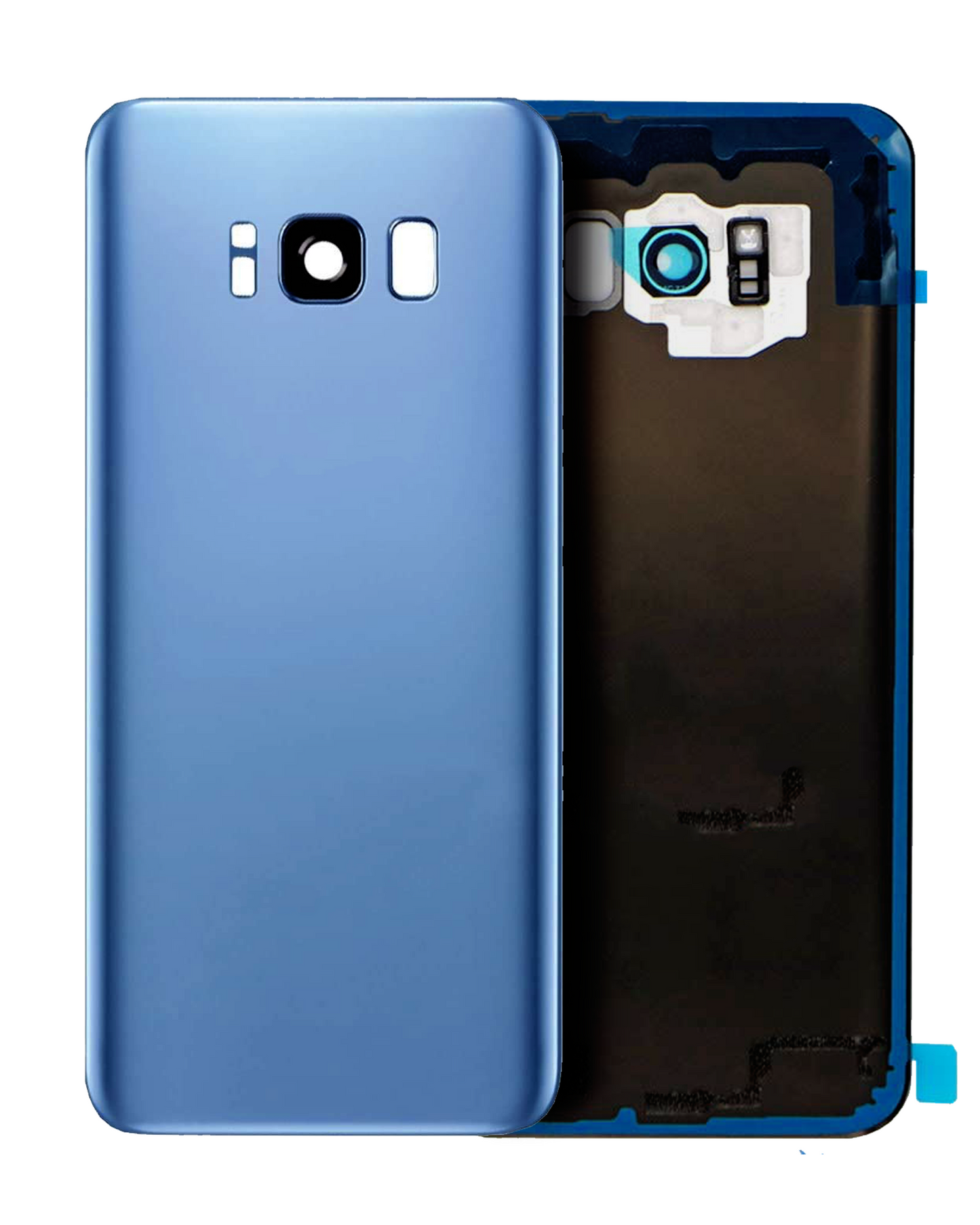 Back Cover Glass With Camera Lens For Samsung Galaxy S8 Plus (Service Pack) (Coral Blue)