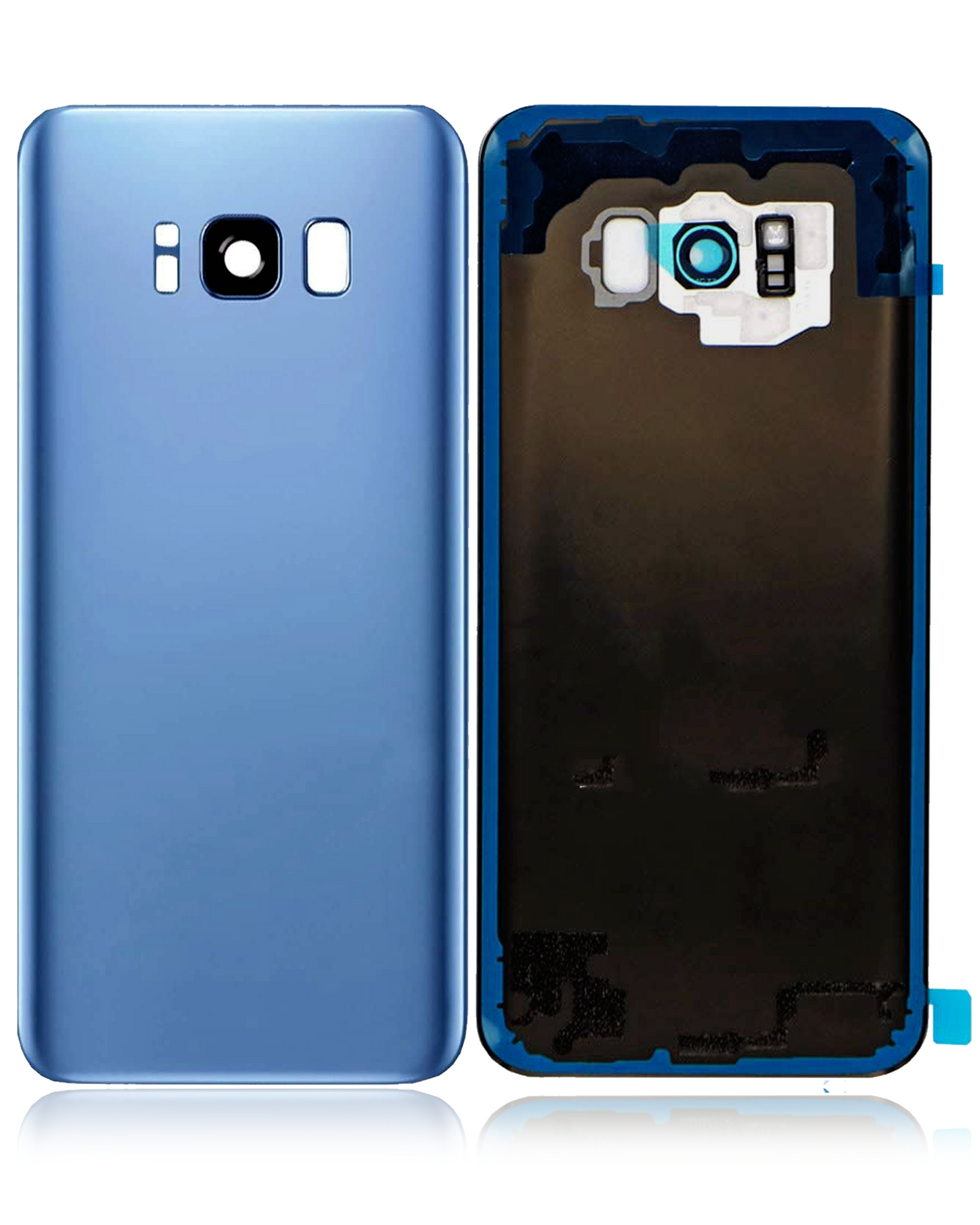 Back Cover Glass With Camera Lens For Samsung Galaxy S8 Plus (Service Pack) (Coral Blue)