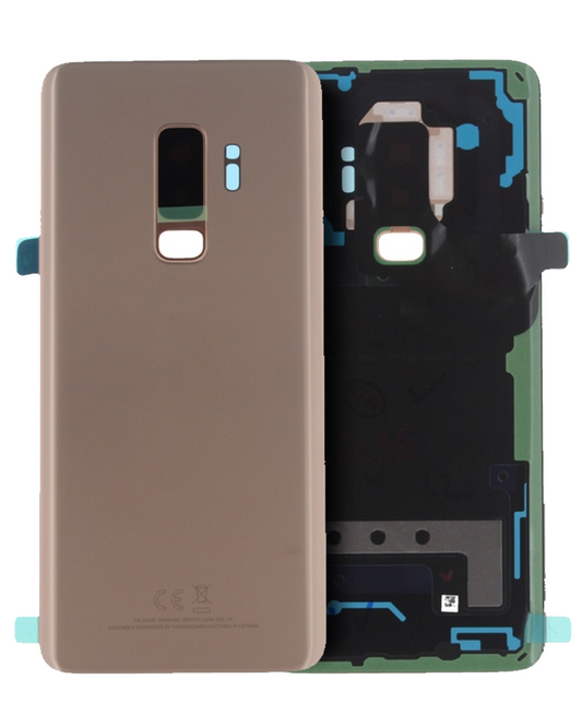 Back Cover Glass With Camera Lens For Samsung Galaxy S9 Plus (Service Pack) (Sunrise Gold)