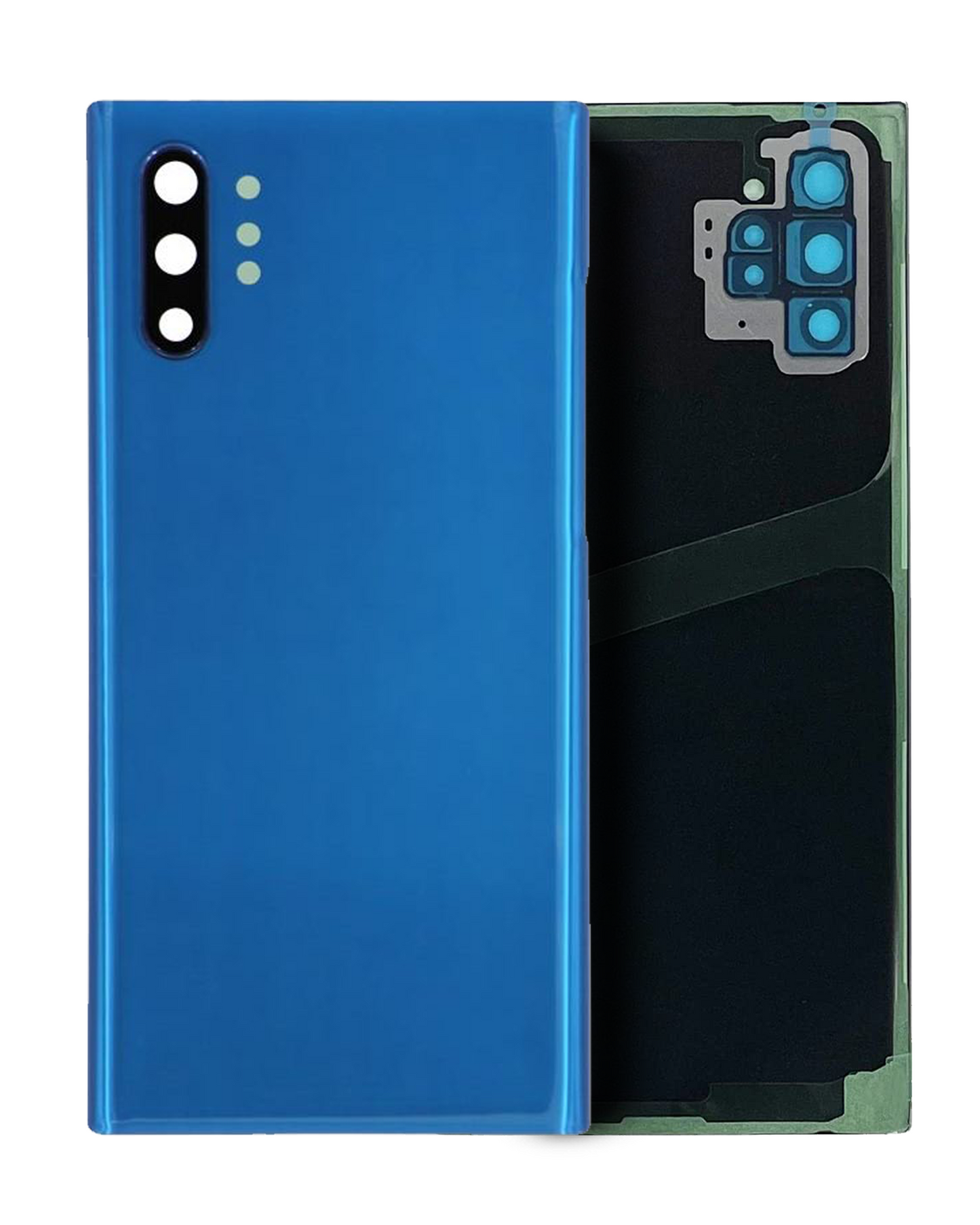 Back Cover Glass With Camera Lens For Samsung Galaxy Note 10 Plus / 5G (Service Pack) (Aura Blue)