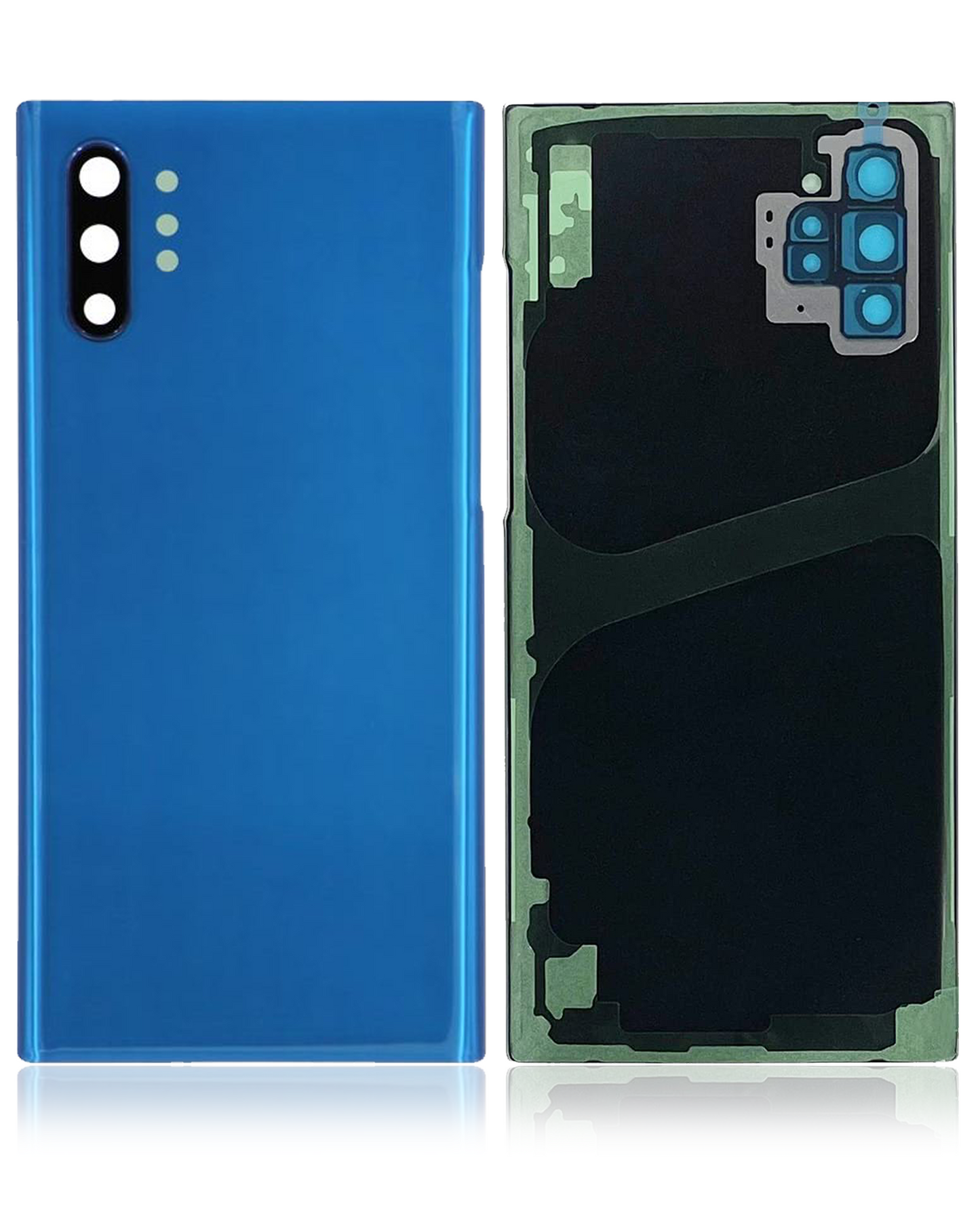 Back Cover Glass With Camera Lens For Samsung Galaxy Note 10 Plus / 5G (Service Pack) (Aura Blue)