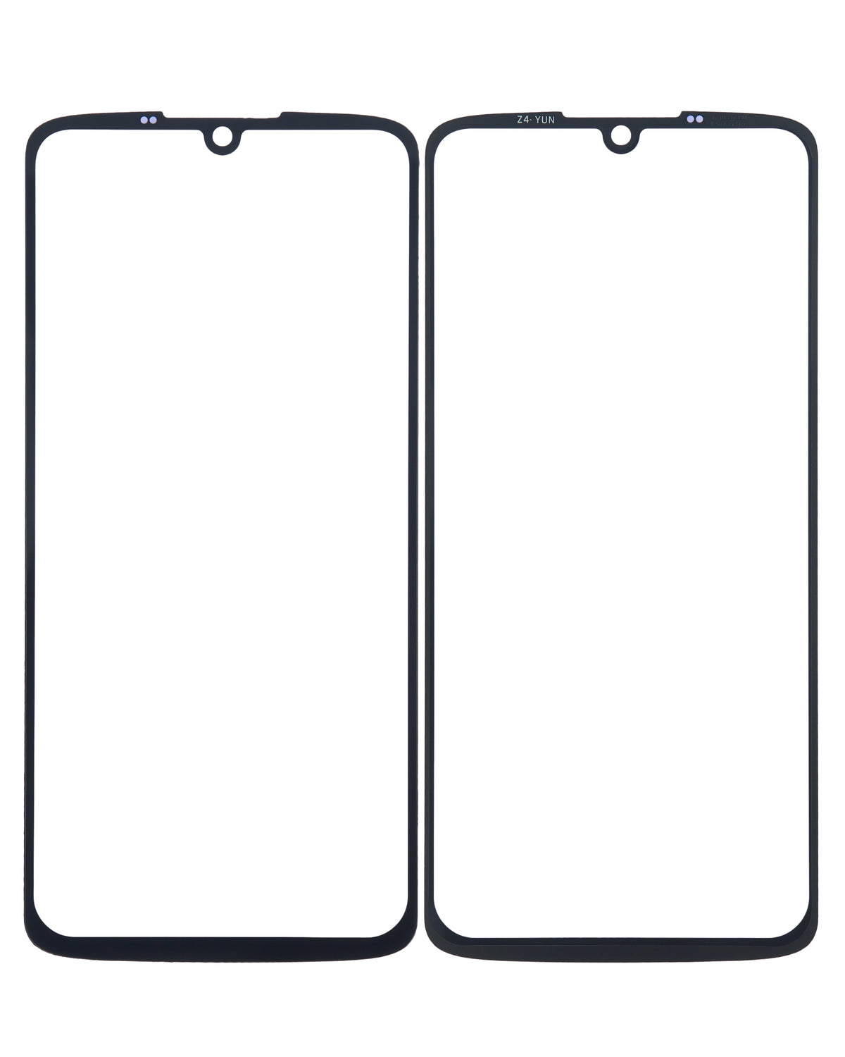 2 in 1 Front Glass With OCA Pre-Installed For Motorola Moto Z4 (XT1980 / 2019) - Motorola replacement part, alternate repair part view, SKU 107082060796