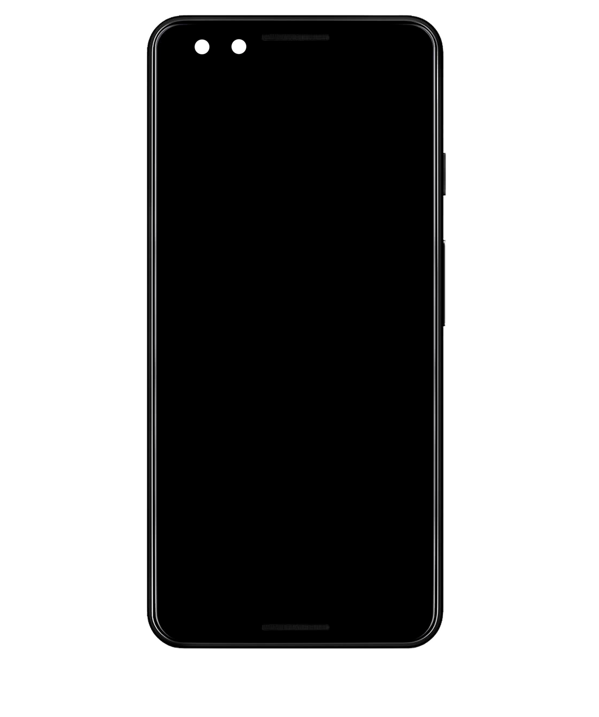 OLED Assembly With Frame For Google Pixel 3 (Used OEM Pull: Grade B/C) (Just Black) - repair component alternate view