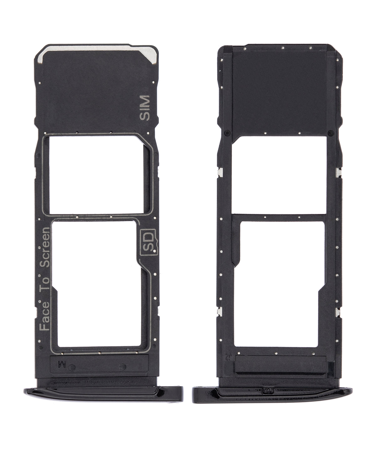 Single Sim Card Tray For Motorola Moto G7 (XT1962 / 2019) / G7 Plus (XT1965-2 / 2019) (Black) | compatible mobile phone replacement part | SKU 107082061829 | product image 2