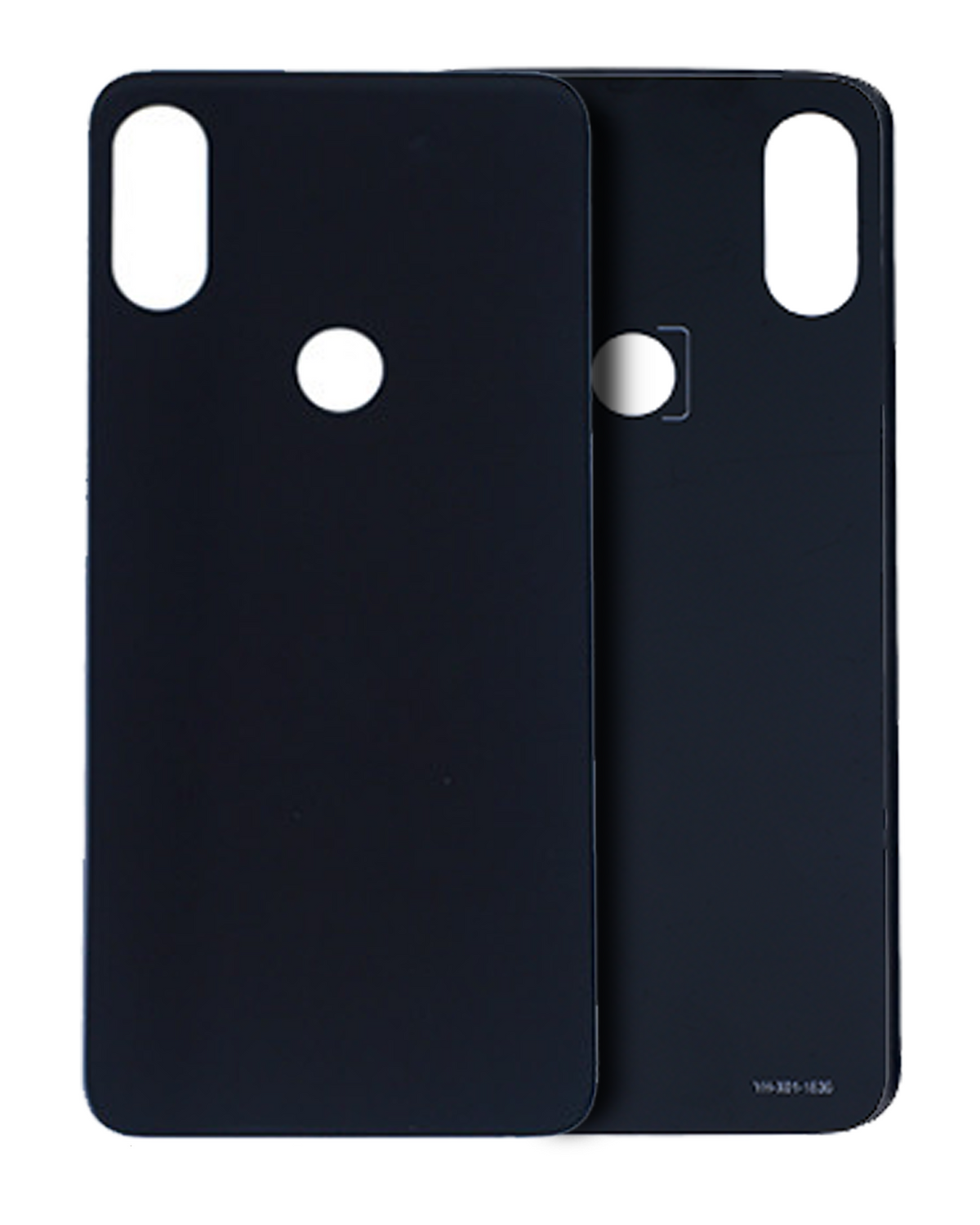 Back cover Glass For Motorola One (XT1941 / 2018) / Moto P30 (XT1943 / 2018) (Black) - Motorola replacement part - product image 1 - SKU 107082061928